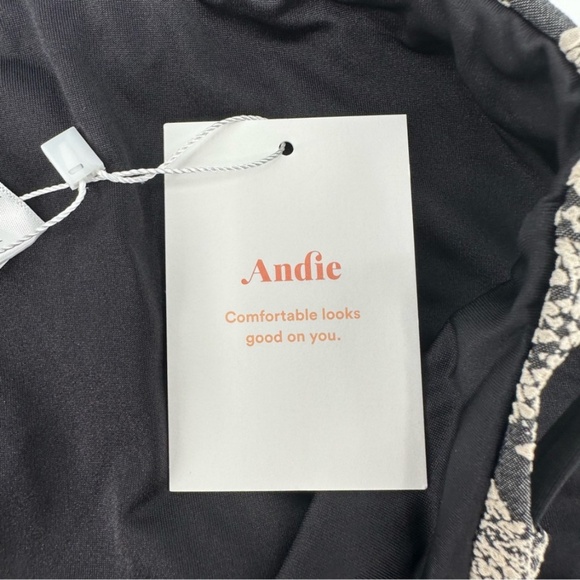 Andie Riviera Belted Bikini Bottom Snakeskin Print Size Medium New with Tag - Picture 8 of 13